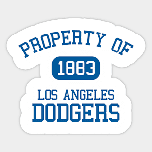 Property of Los Angeles Dodgers Sticker